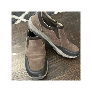 Brown Suede Slip-On Shoes